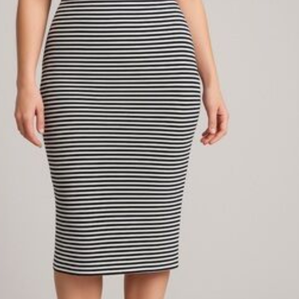 Elegant Striped Pencil Skirt for Women